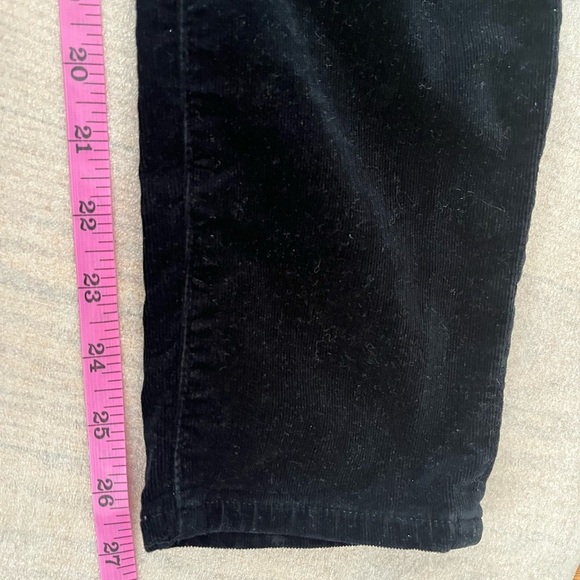 [30RIns27”]AG Moto Stevie Ankle Mid-Rise Slim Straight Black Corduroy - Picture 8 of 9